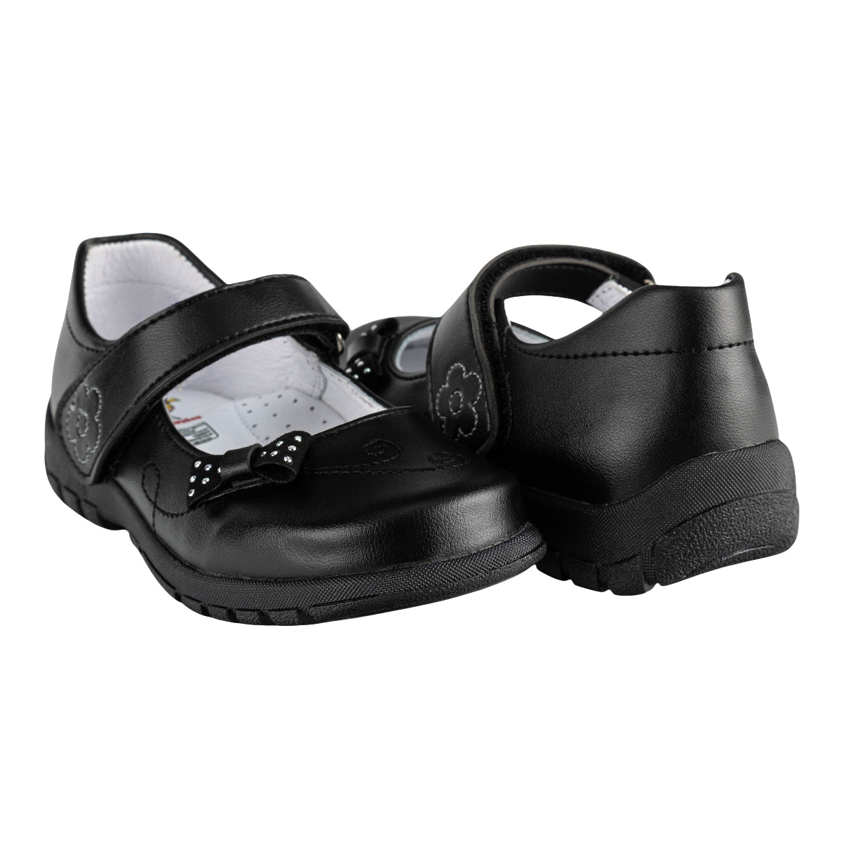 Zapato Escolar Mary Jane Moño Para Niña Dominiq 08974