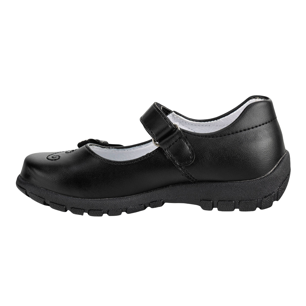 Zapato Escolar Mary Jane Moño Para Niña Dominiq 08974
