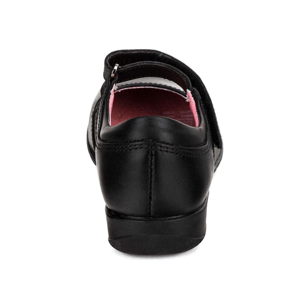 Zapato Escolar Negro Velcro Niña Flexi 00834