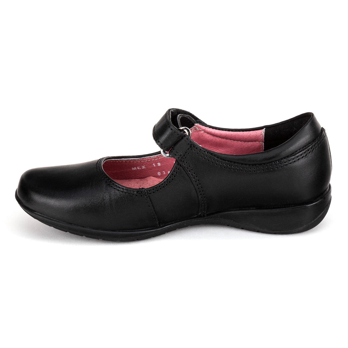 Zapato Escolar Negro Velcro Niña Flexi 00834
