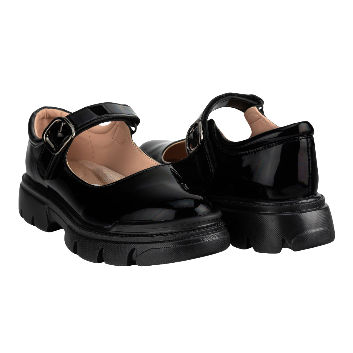 Zapato Escolar Suela Track Para Niña Blasito 08808