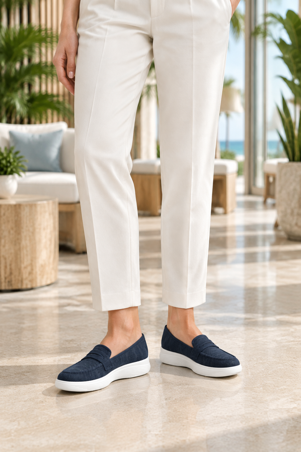 Zapato Flexi Para Mujer Grecya Tejido Slip On 09357