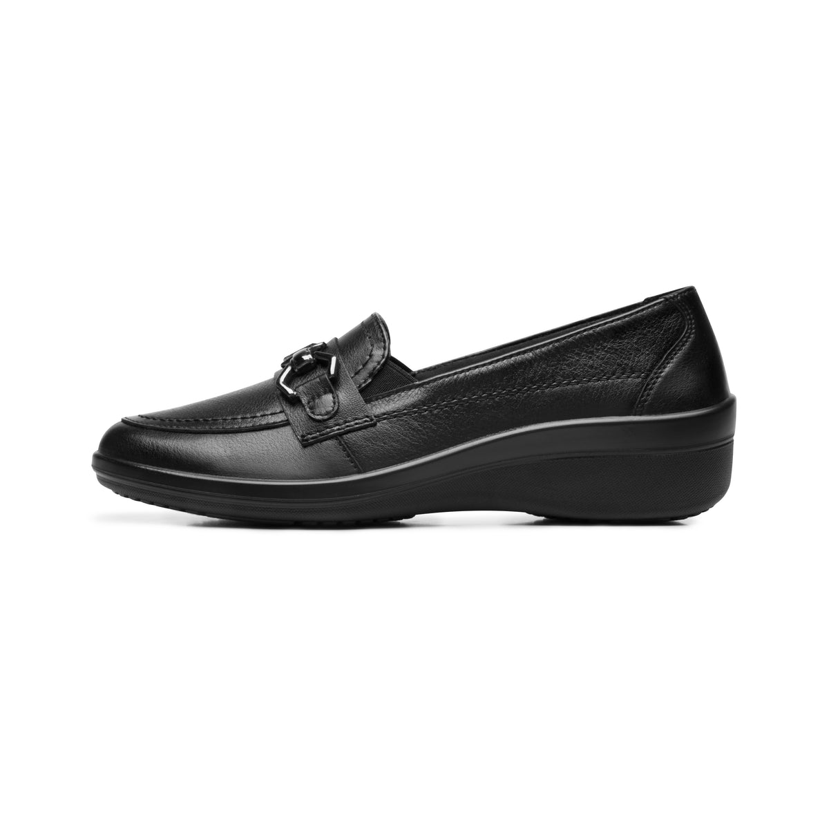 Zapato Flexi Para Mujer Negro Confort Mocasín 09175