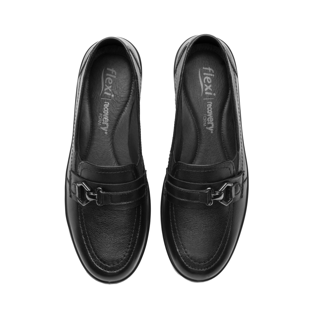 Zapato Flexi Para Mujer Negro Confort Mocasín 09175