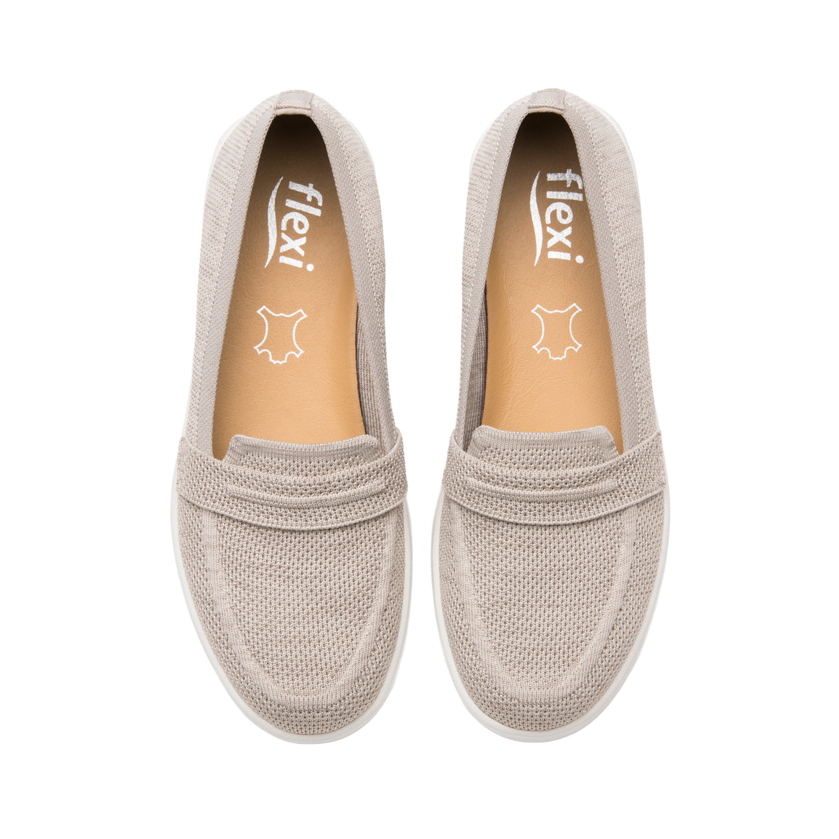 Zapato Flexi Para Mujer Tejido Slip On 09356