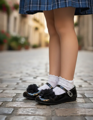 Zapato Coqueta Para Niña Mary Jane Charol Flor 08189 Coqueta Zapatos Coqueta Calzado con Estilo en México