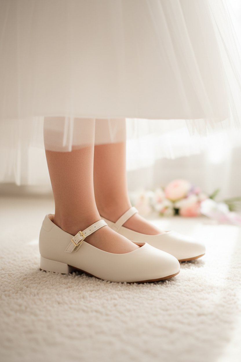 Zapato Mary Jane Tacón Bajo Para Niña Molekinha 08815