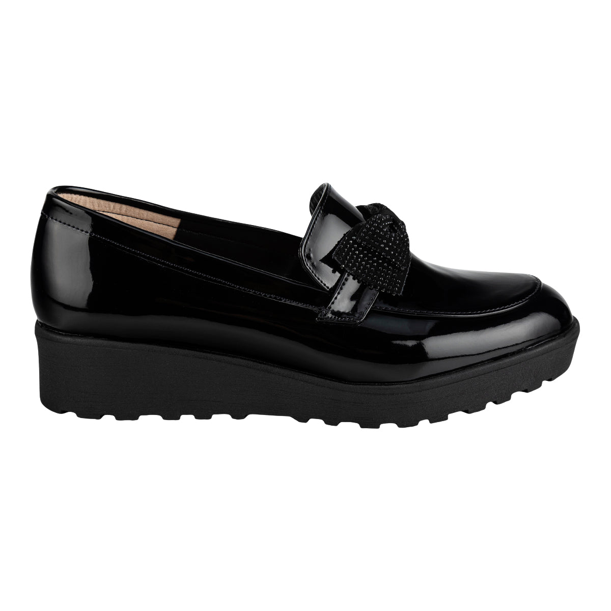 Zapato Mocasín Charol Mujer Ana Polett 08394