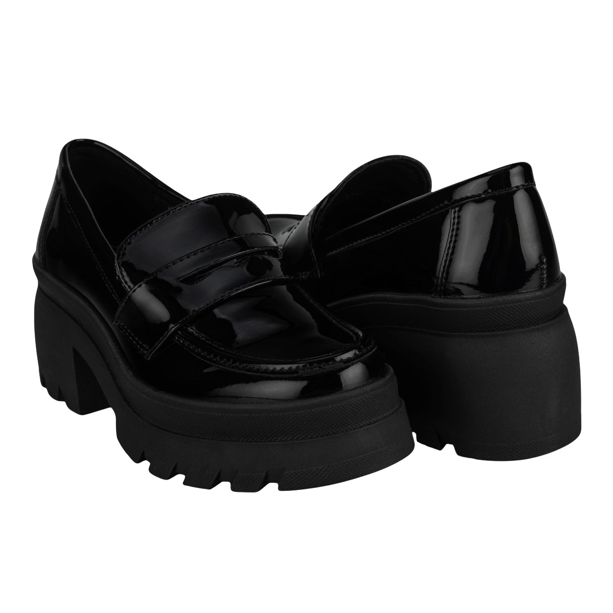 Zapato Mocasín Chunky Para Mujer Green Love 09331