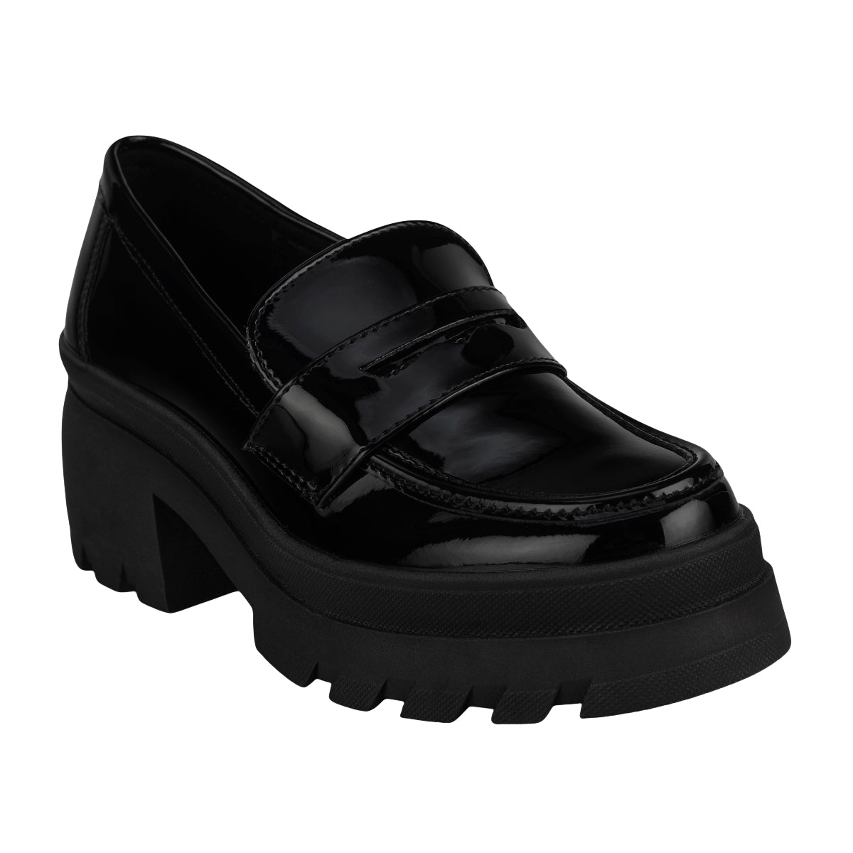 Zapato Mocasín Chunky Para Mujer Green Love 09331
