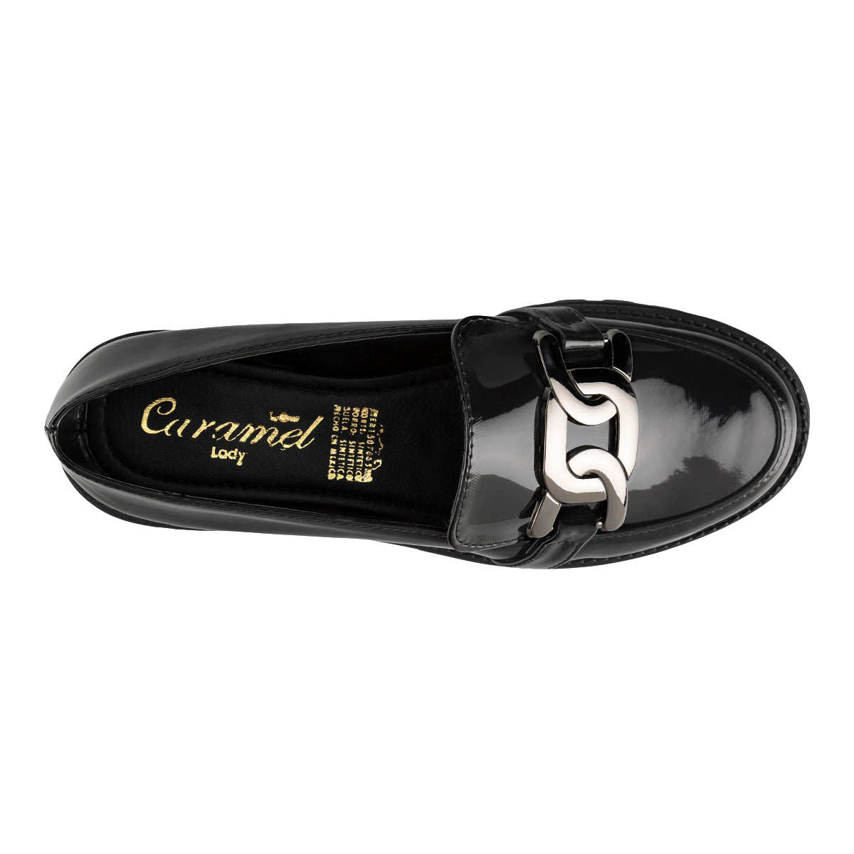 Zapato Mocasines De Charol Para Mujer Caramel 08949