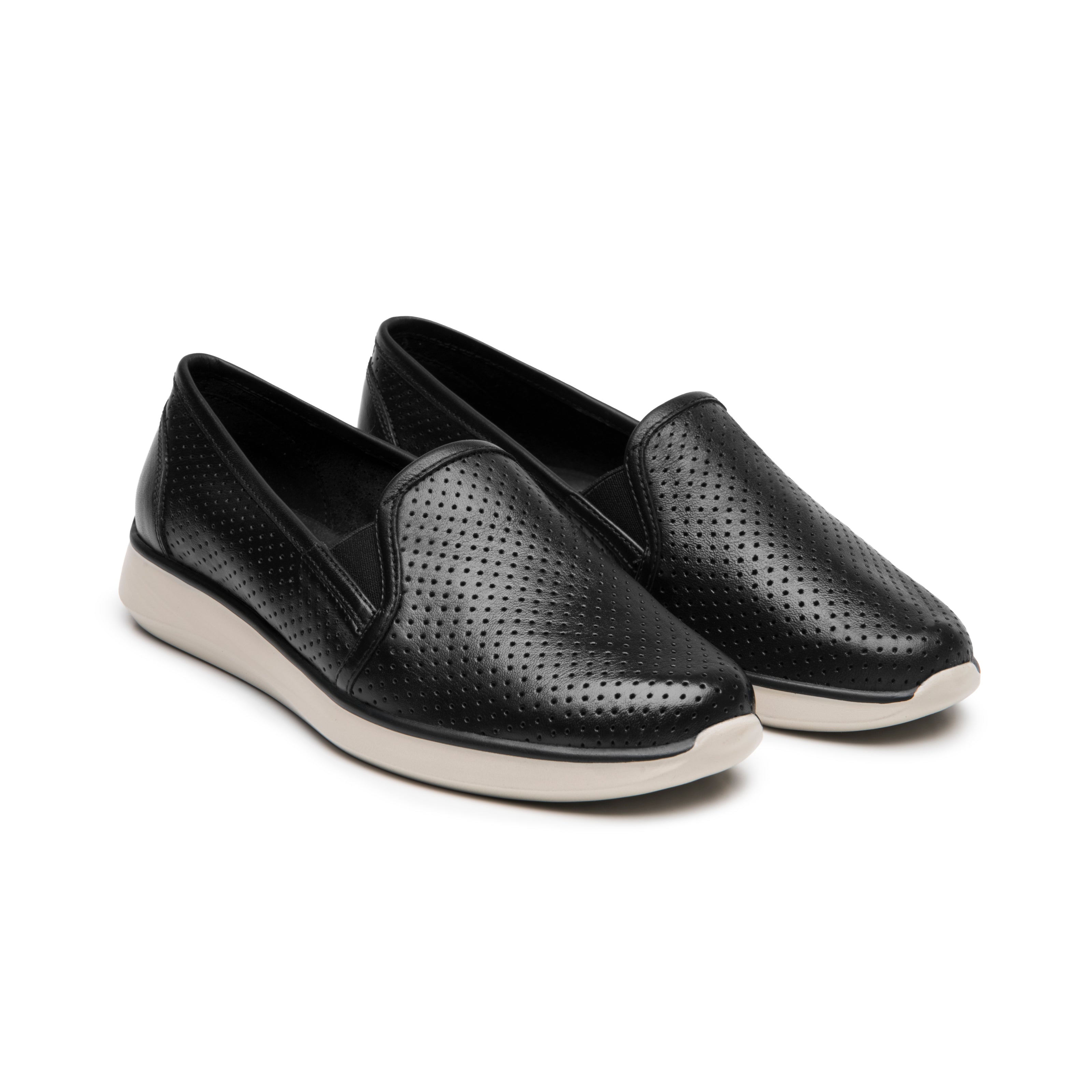 Zapato Slip On Flexi Para Mujer De Piel 09217