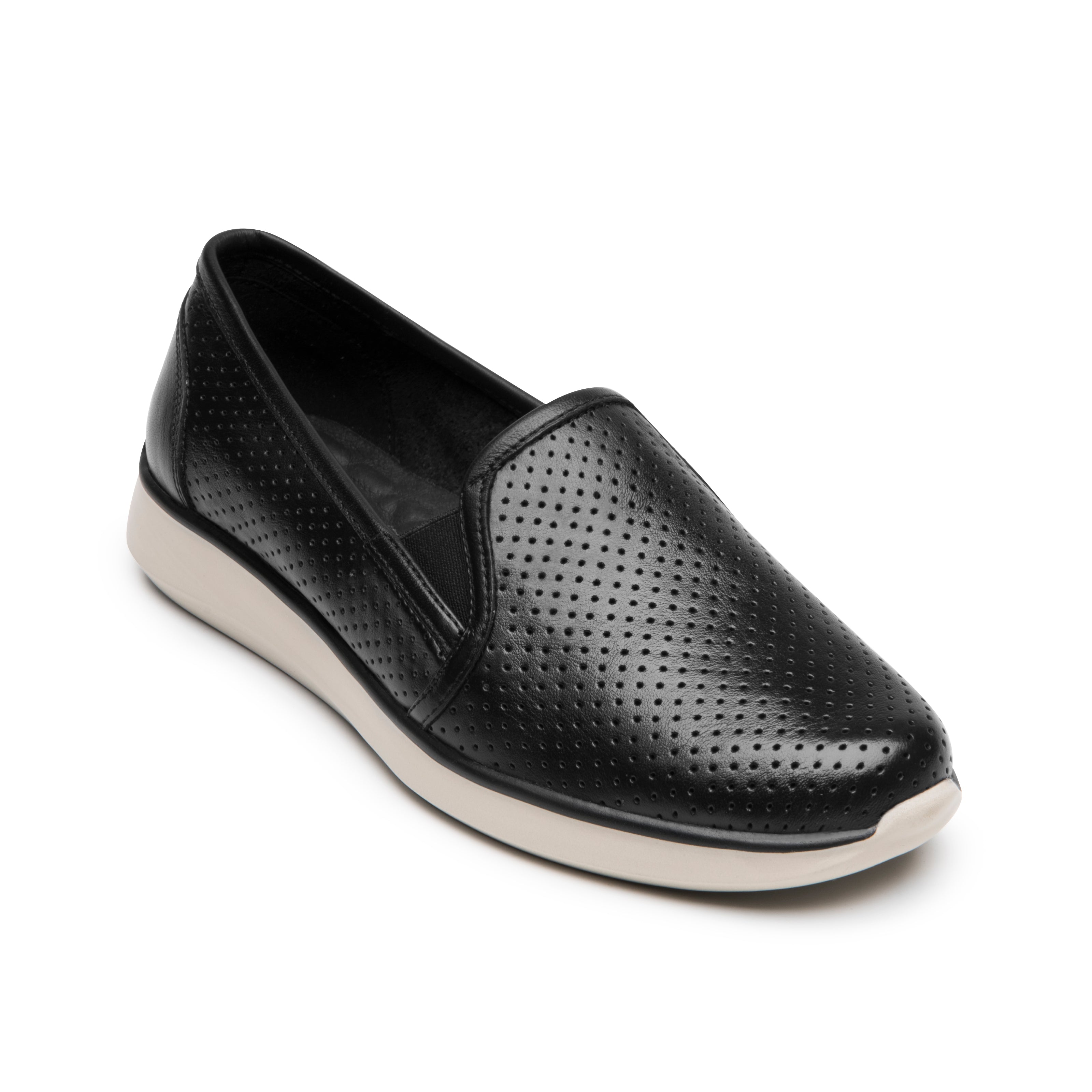 Zapato Slip On Flexi Para Mujer De Piel 09217