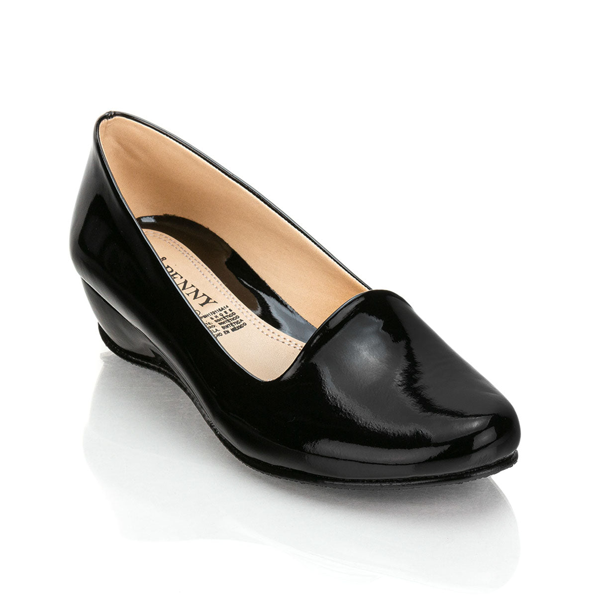 Zapato Casual Tacon Puente Charol Dama Penny Lane 00588
