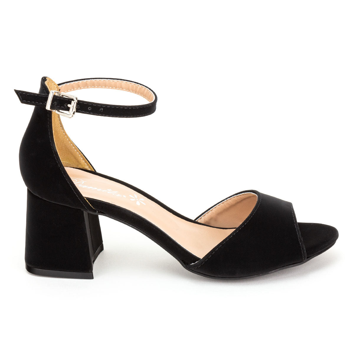 Zapato Sandalia Vestir Tacon ancho Dama Damita 01851-02735-02736