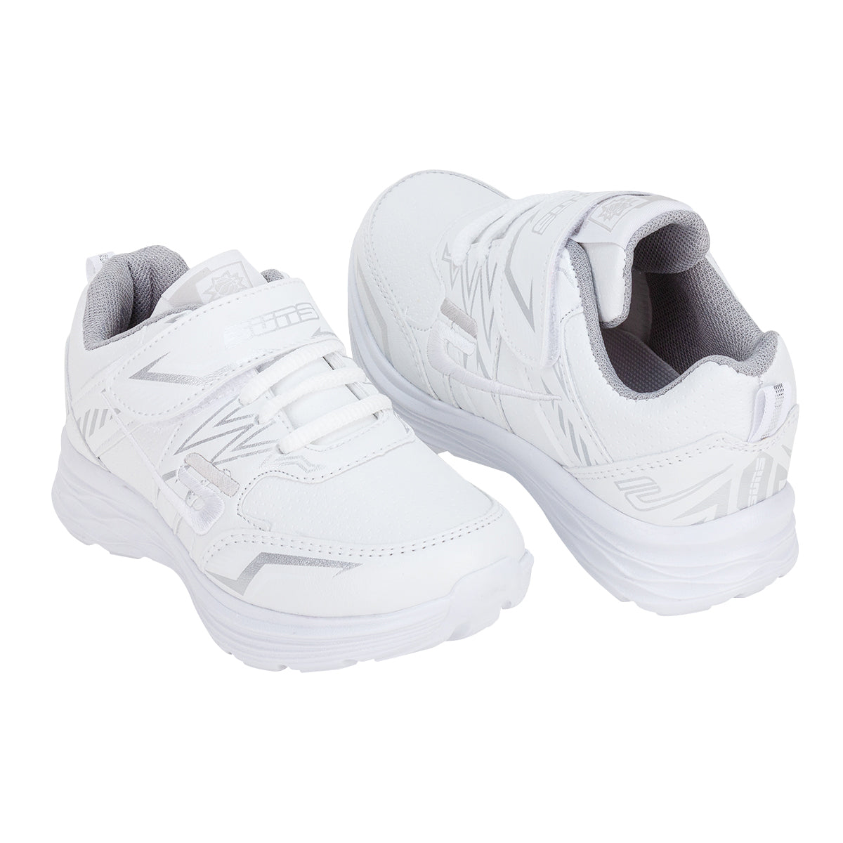 Tenis Blancos Escolar Casual Moderno Detalles Metálicos Niña Suns 03025 Suns Tenis Suns Calzado con Estilo en México
