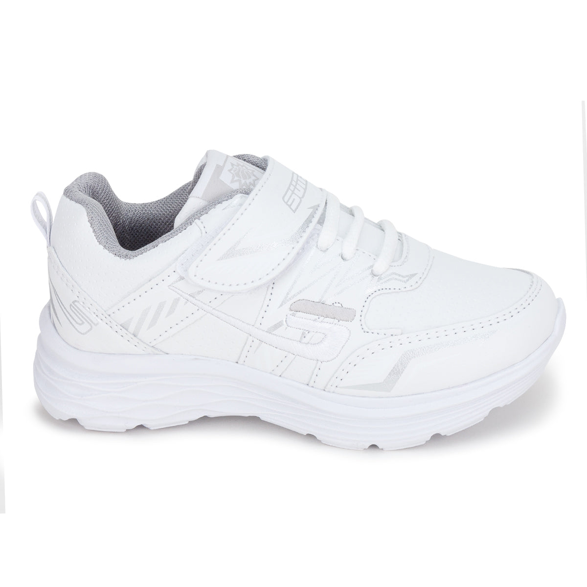 Tenis Blancos Escolar Casual Moderno Detalles Metálicos Niña Suns 03025 Suns Tenis Suns Calzado con Estilo en México