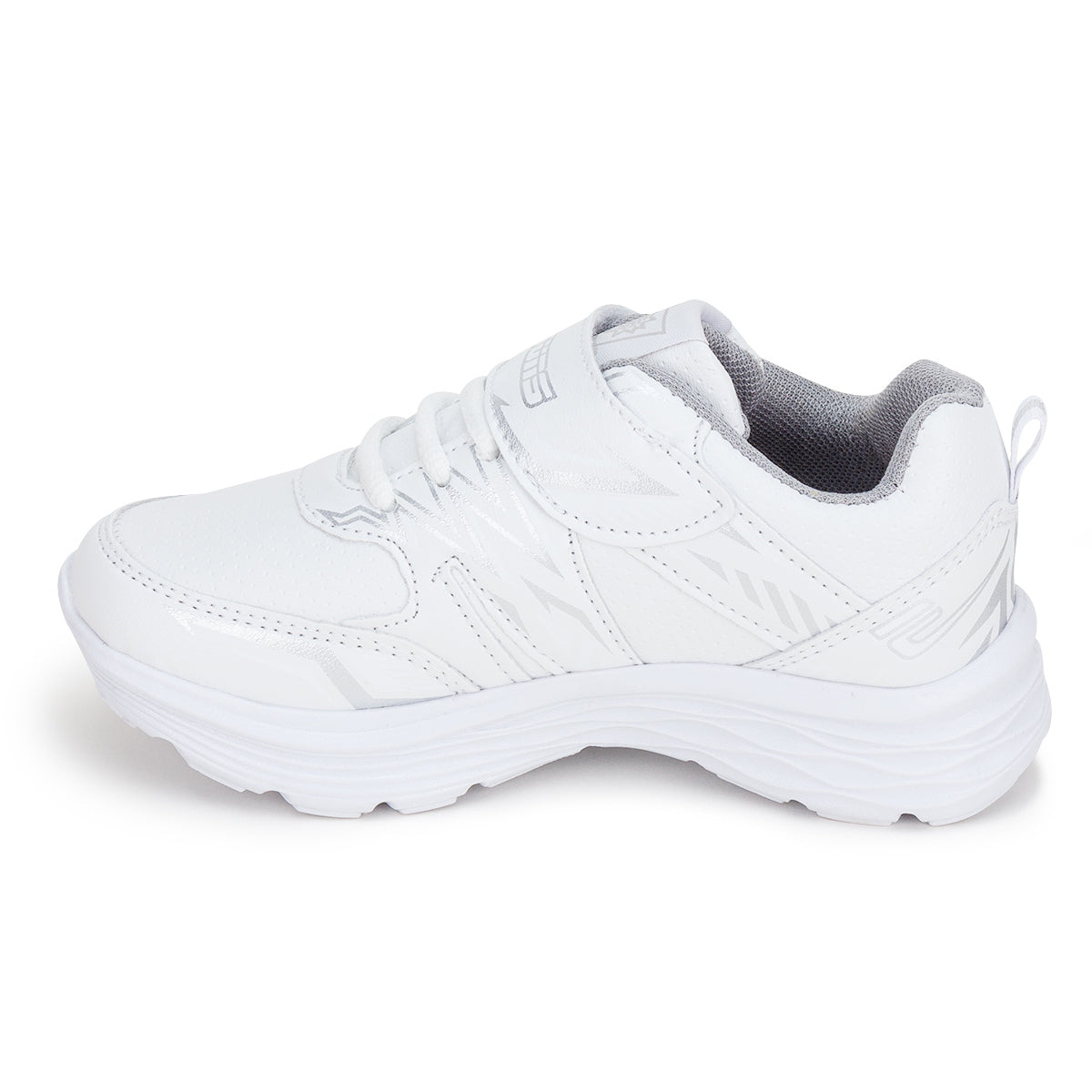 Tenis Blancos Escolar Moderno Casual Detalles Metálicos Niña-o Suns 03024