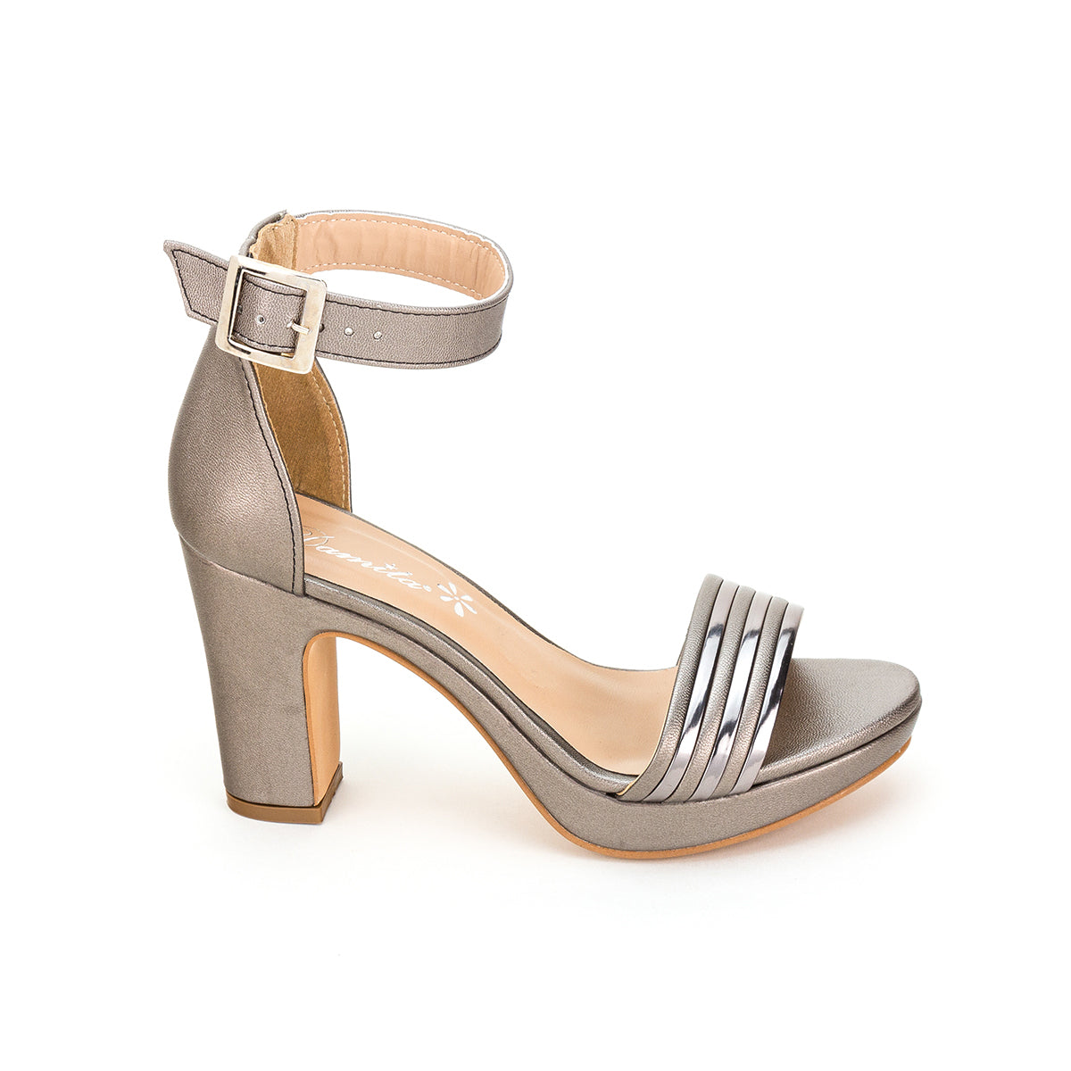 Zapatilla Vestir Detalles Metálicos Mujer Damita 03090