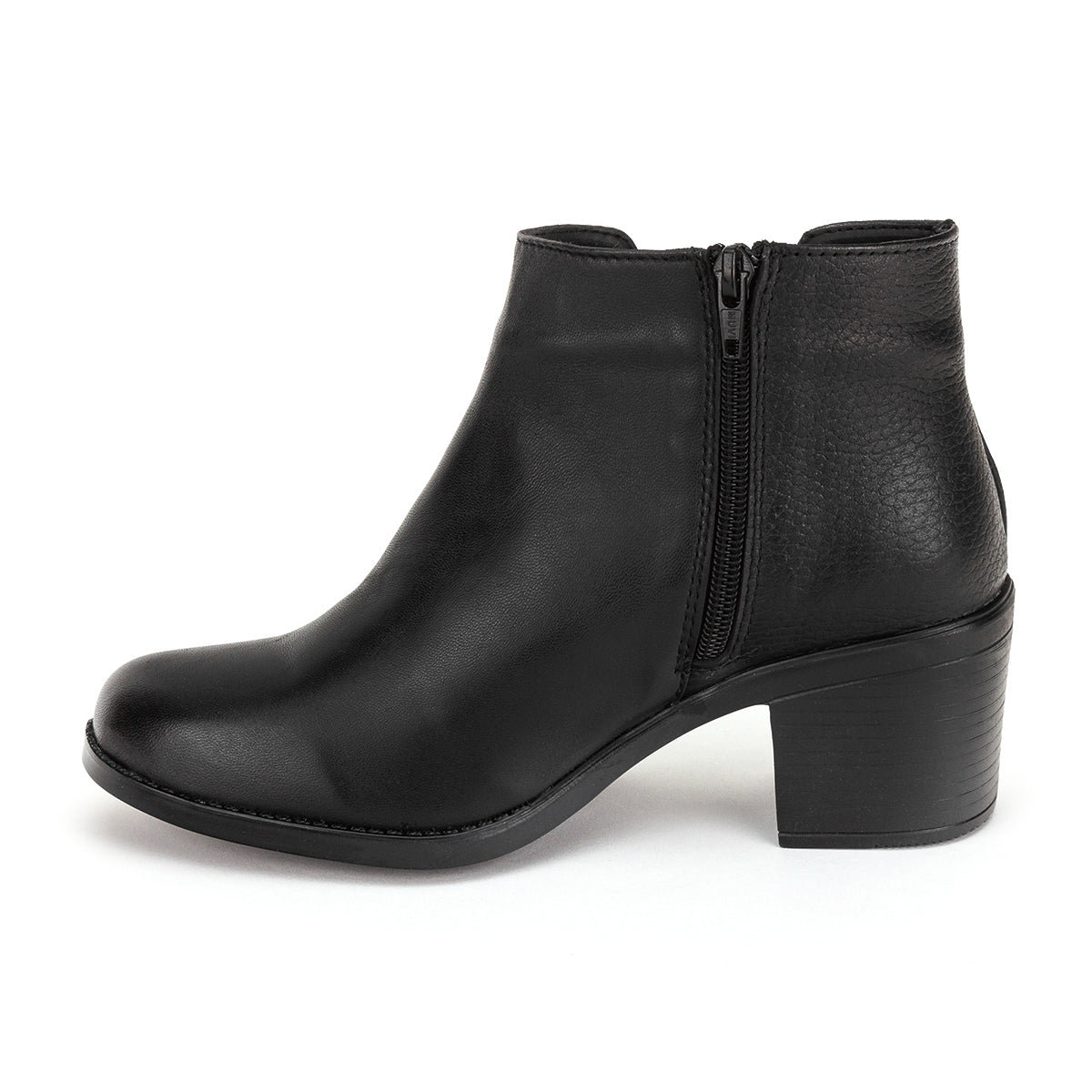 Botín Casual de Piel con Tacón Para Mujer Kevek 03867