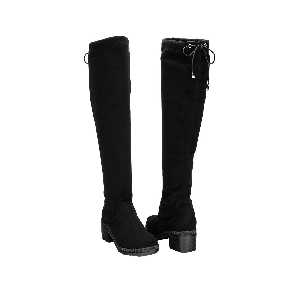 Bota Larga Tacón Bajo Licra Suave Para Mujer Touche 03473 Touche Botas Touche Calzado con Estilo en México