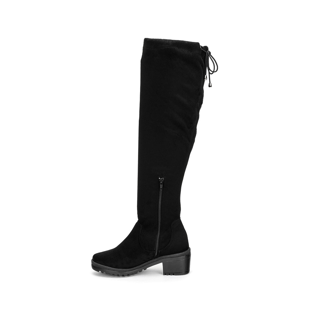 Bota Larga Tacón Bajo Licra Suave Para Mujer Touche 03473 Touche Botas Touche Calzado con Estilo en México