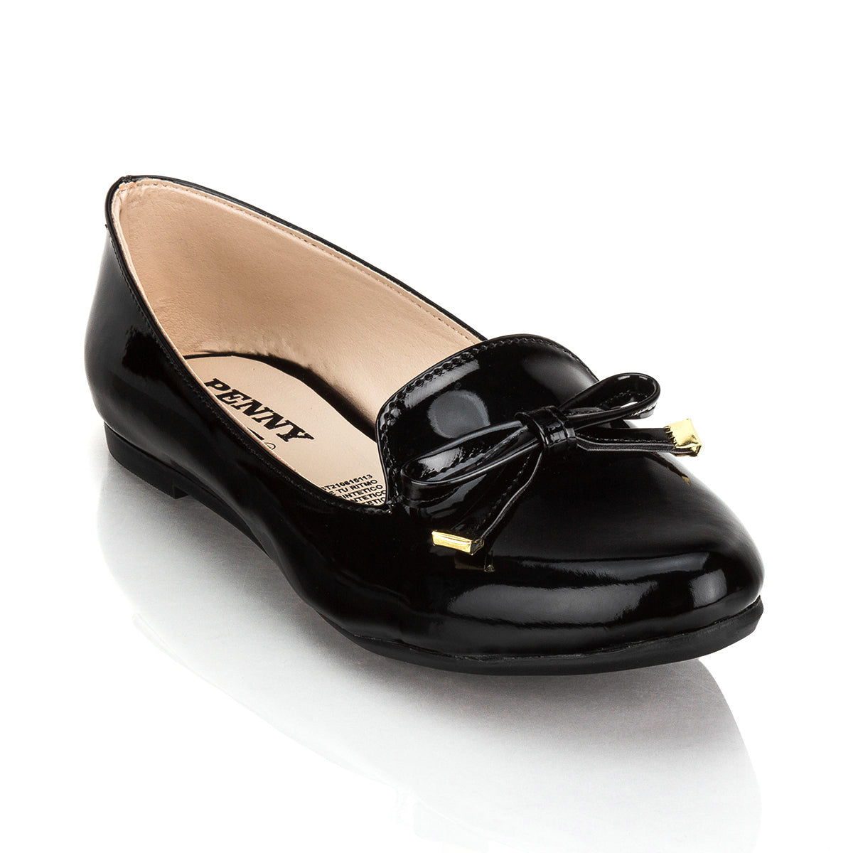 Zapato Flat Balerina Para Mujer Charol Moño Penny Lane 03494