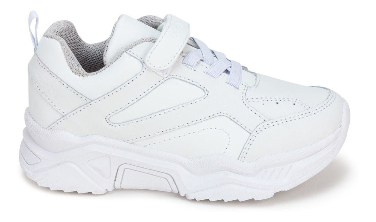 Tenis Blancos Escolar Casual Niños Blasito 02898
