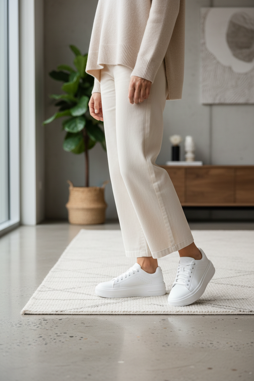 Tenis Blanco Casual Urbano Para Mujer Capa de Ozono 08426 Capa de Ozono Tenis Capa de Ozono Calzado con Estilo en México