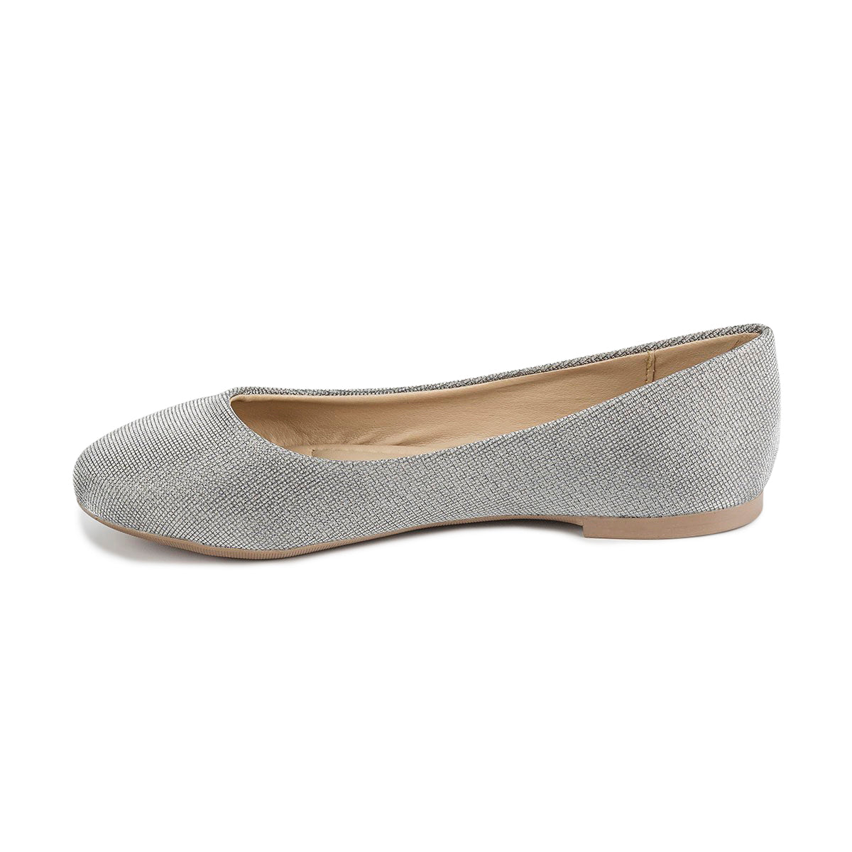 Zapato Flat Casual Plata Dama Stampa 05455