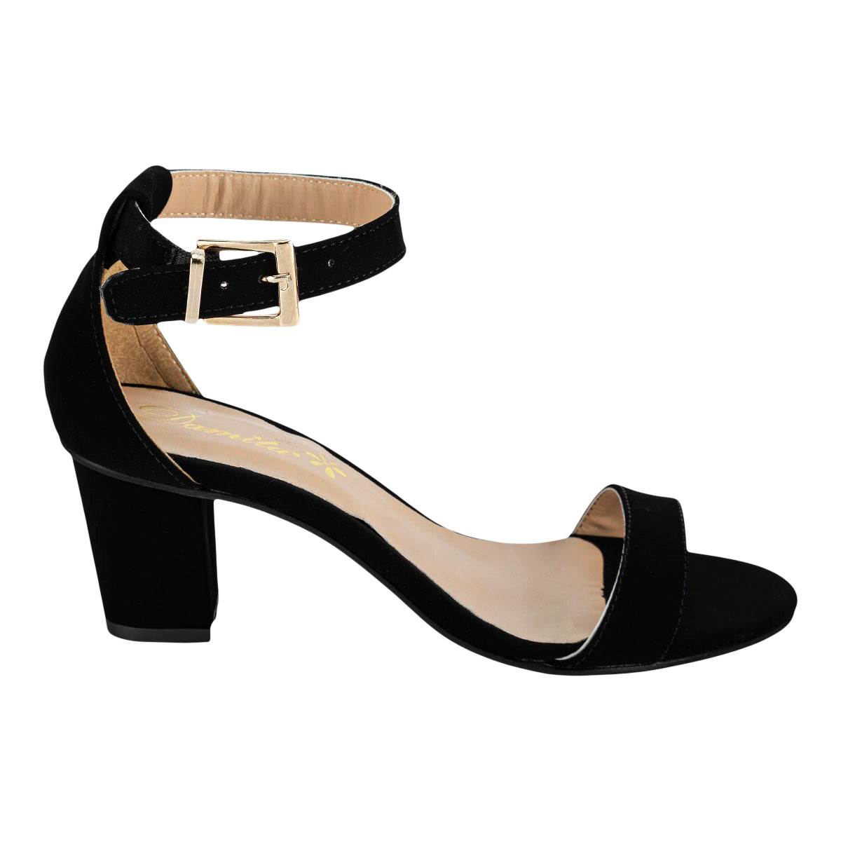 Sandalia Zapatilla Para Mujer Tacón cuadrado Damita 00949