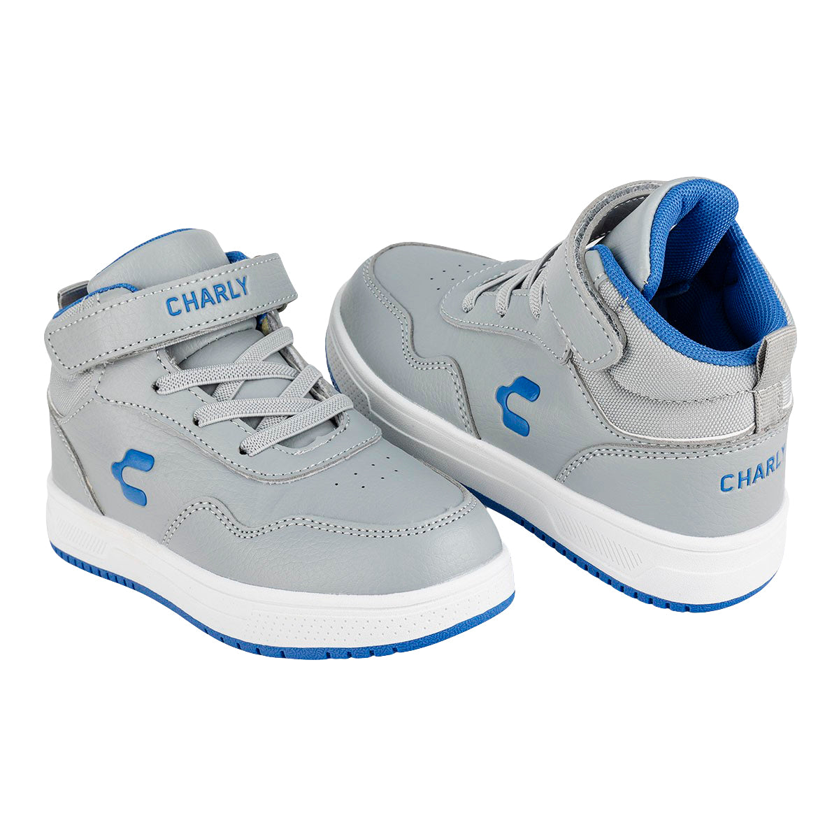 Tenis Charly Para Niño Moda Casual Exertion Gris/Azul-Blanco/Verde 06257/58 Charly Tenis Charly Calzado con Estilo en México