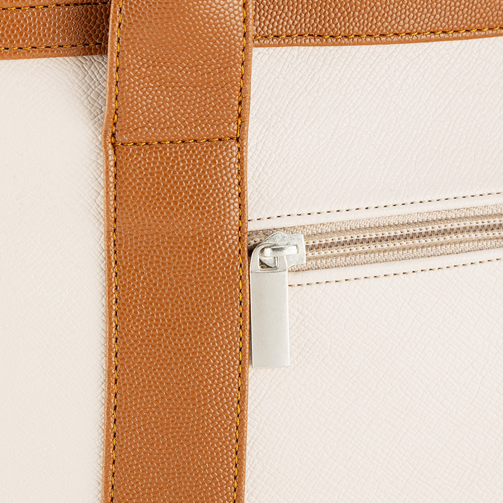 Bolso en color Beige-Camel de la marca Roger
