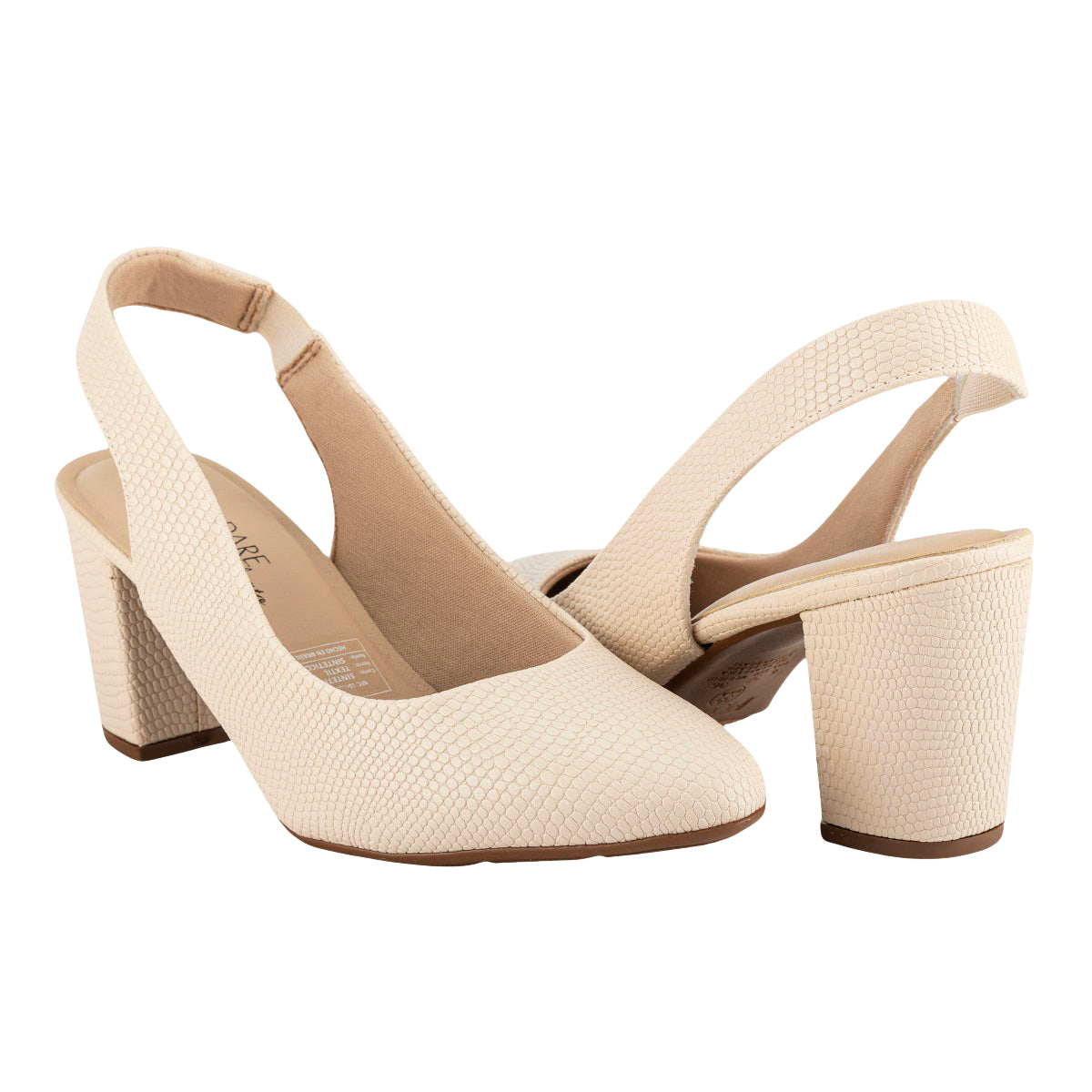 Zapato Slingback Tacón Para Mujer Modare 07156/57