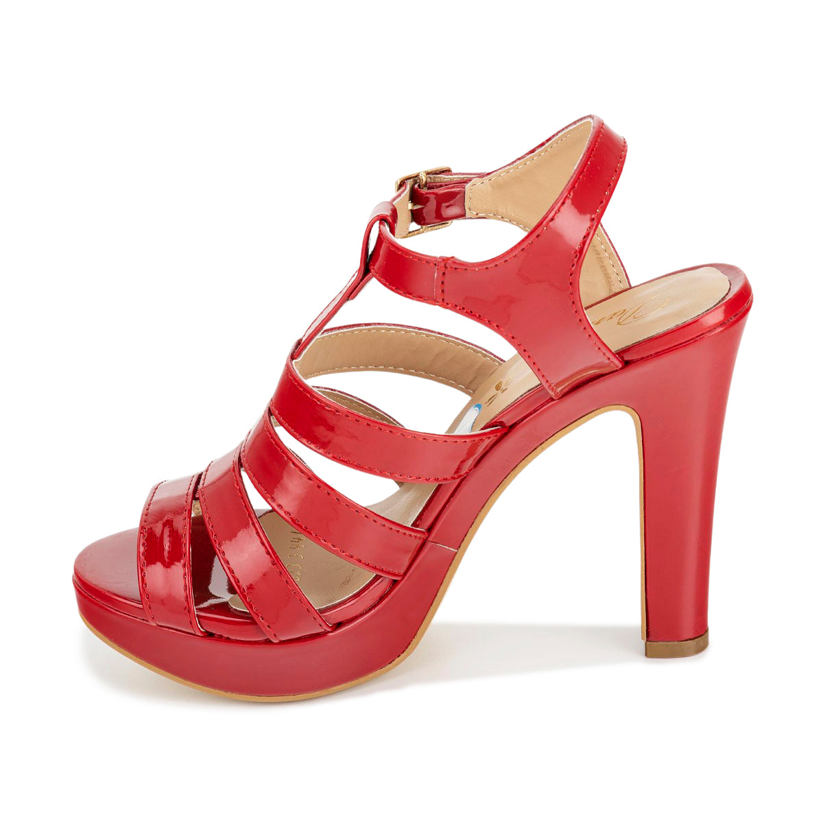 Zapatilla Vestir Tiras Charol Dama Damita 05203