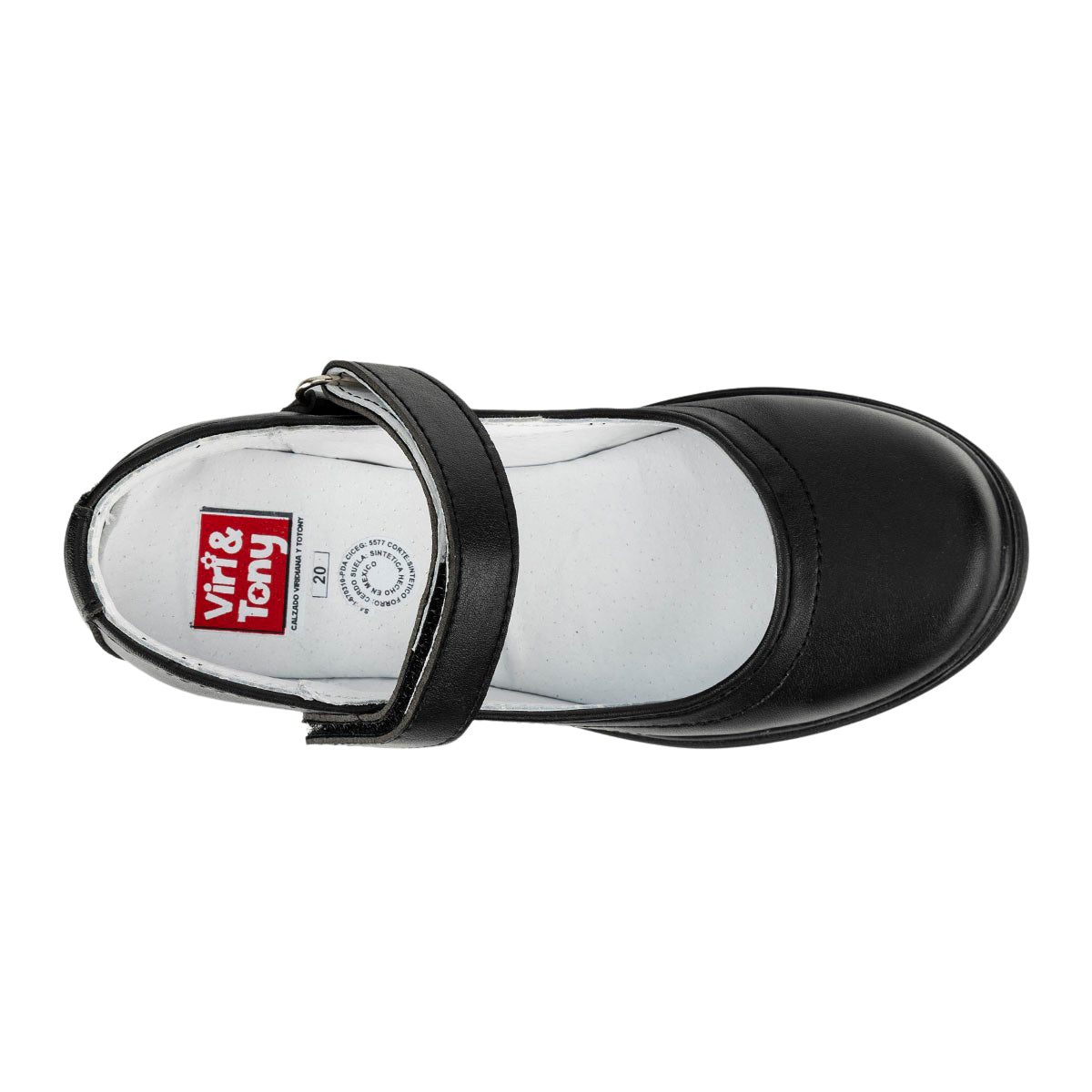 Zapato Escolar Moda Negro Niña Viritony 05352 - Tres Reyes Zapaterías - México
