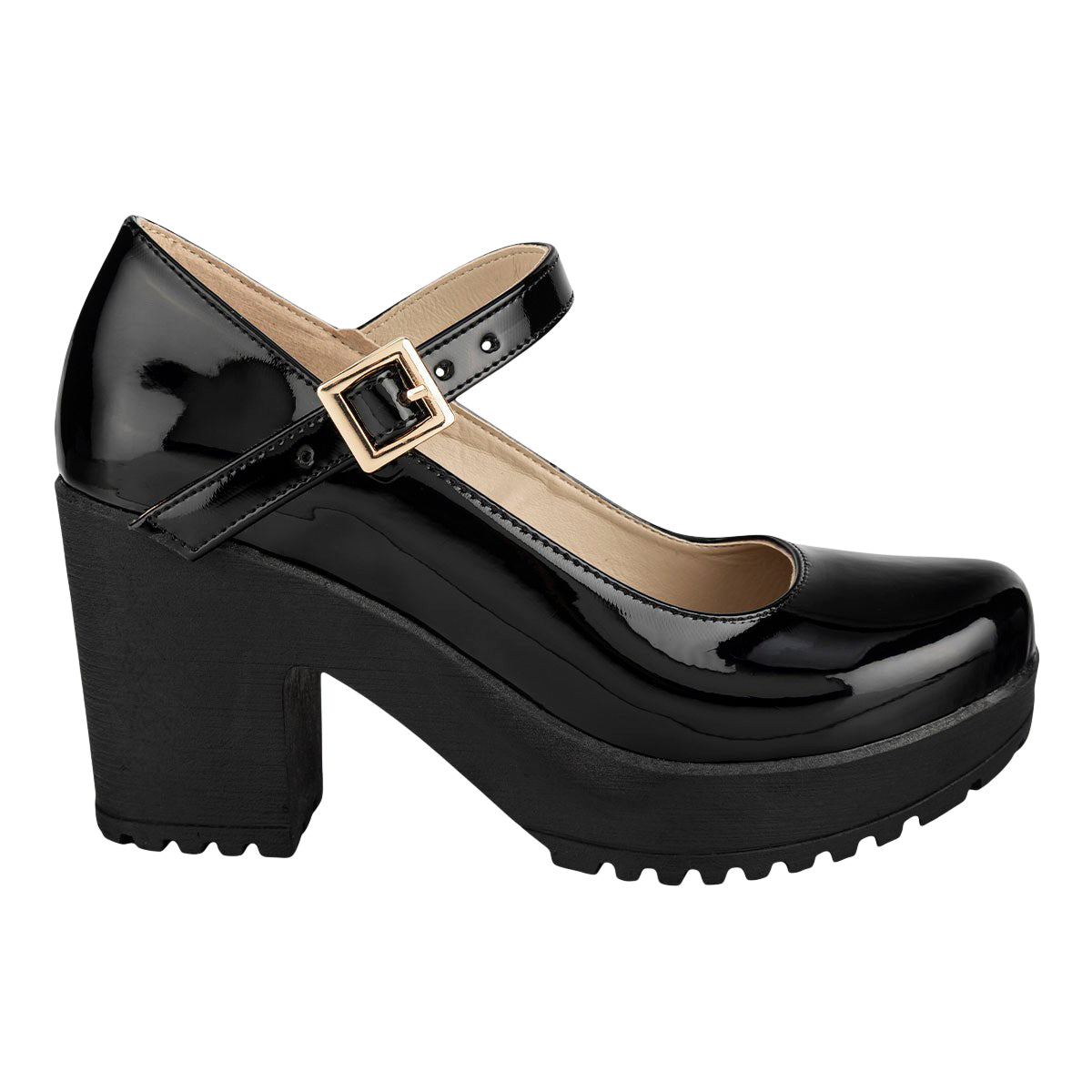 Zapato Tacón Mary Jane Dama Happy Shoes 07428