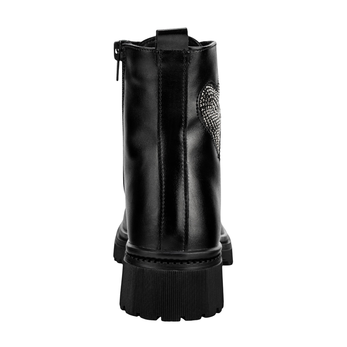 Botín Casual Corazón Brillos Junior Niña Yuyin 07495