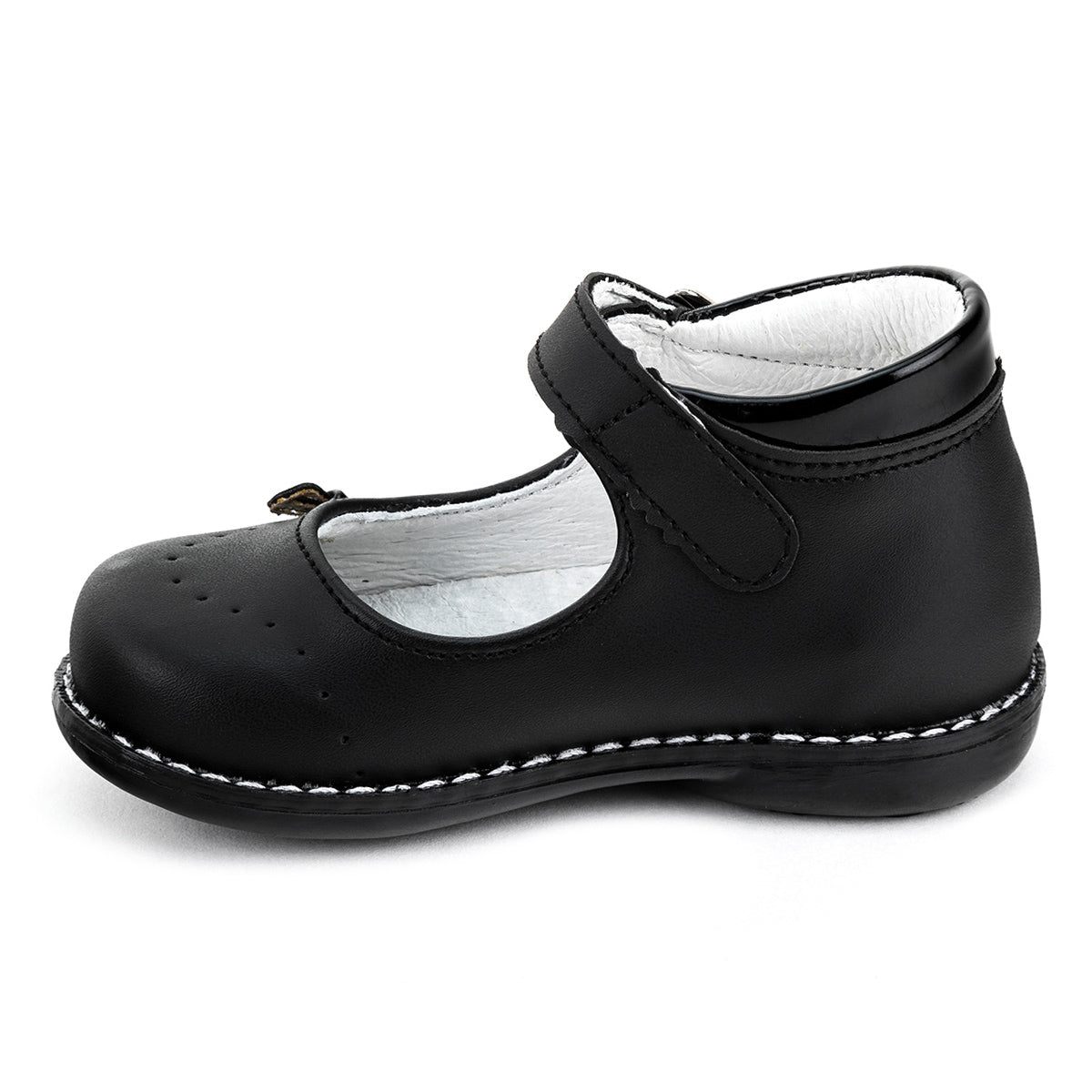 Zapato Moda Negro Moño Niña Lucho 04355