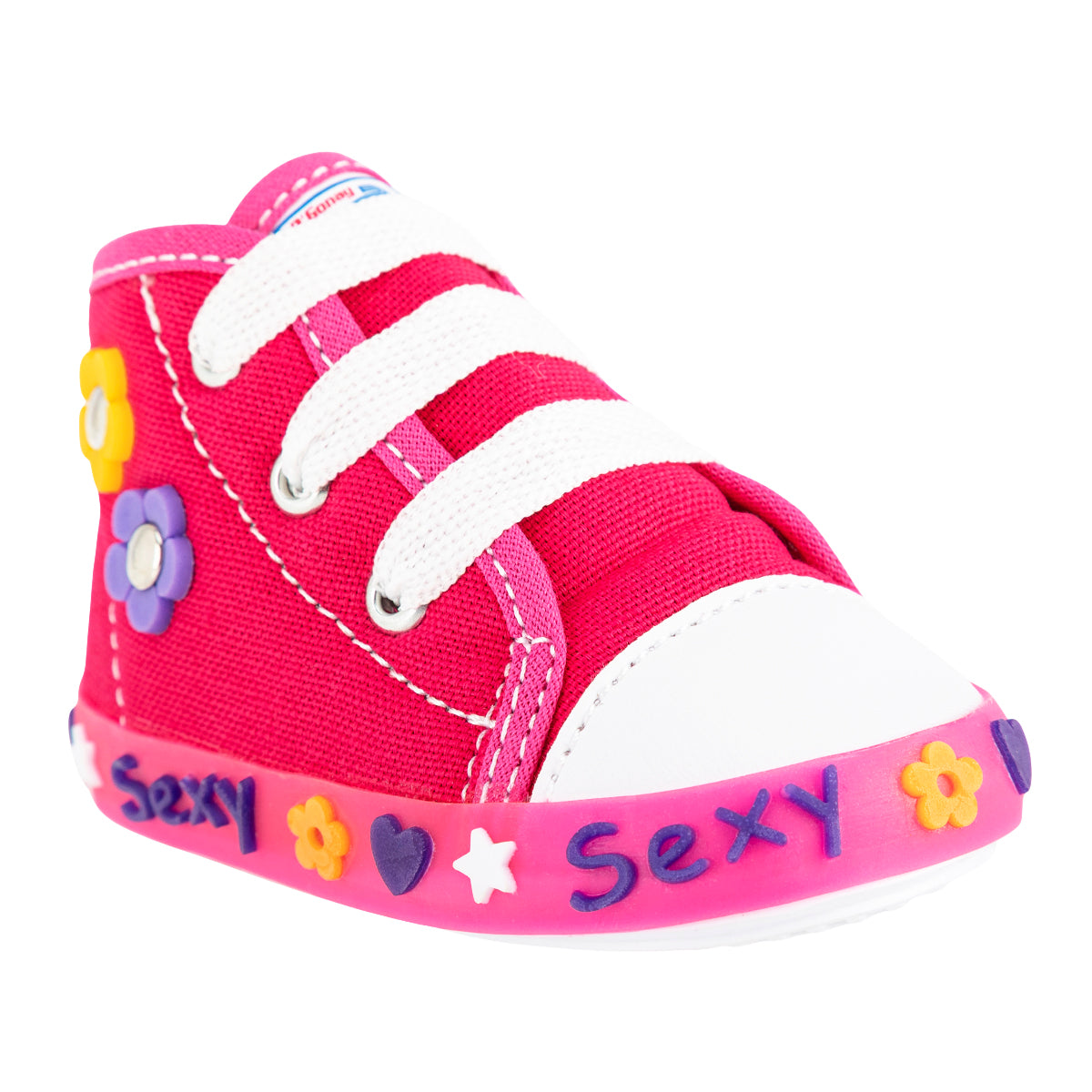 Tenis color fiusha para bebé de la marca Gonay Kids