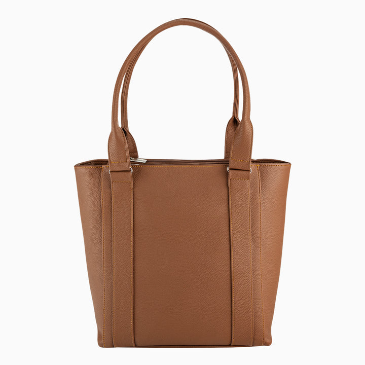 Bolsa color café de la marca Roger.