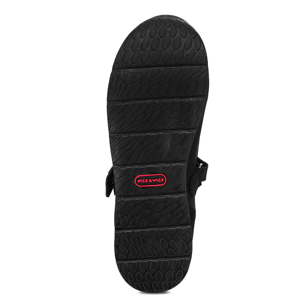 Zapato Escolar Moño Negro Velcro Joven Nick&wick 03006