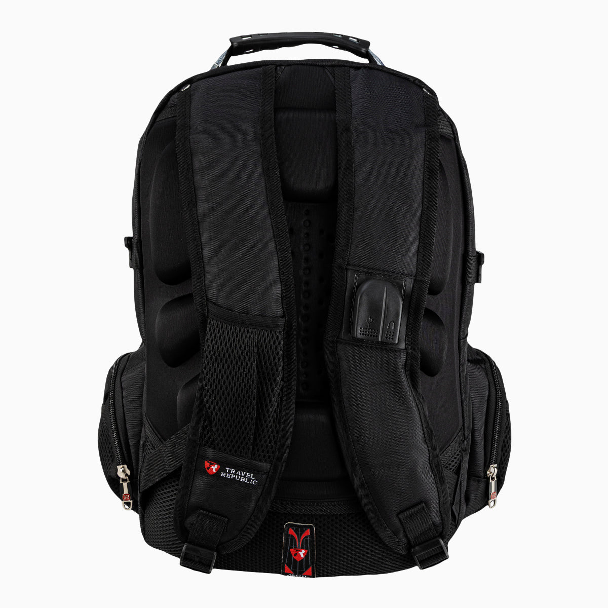 Mochila escolar color Negro con Gris