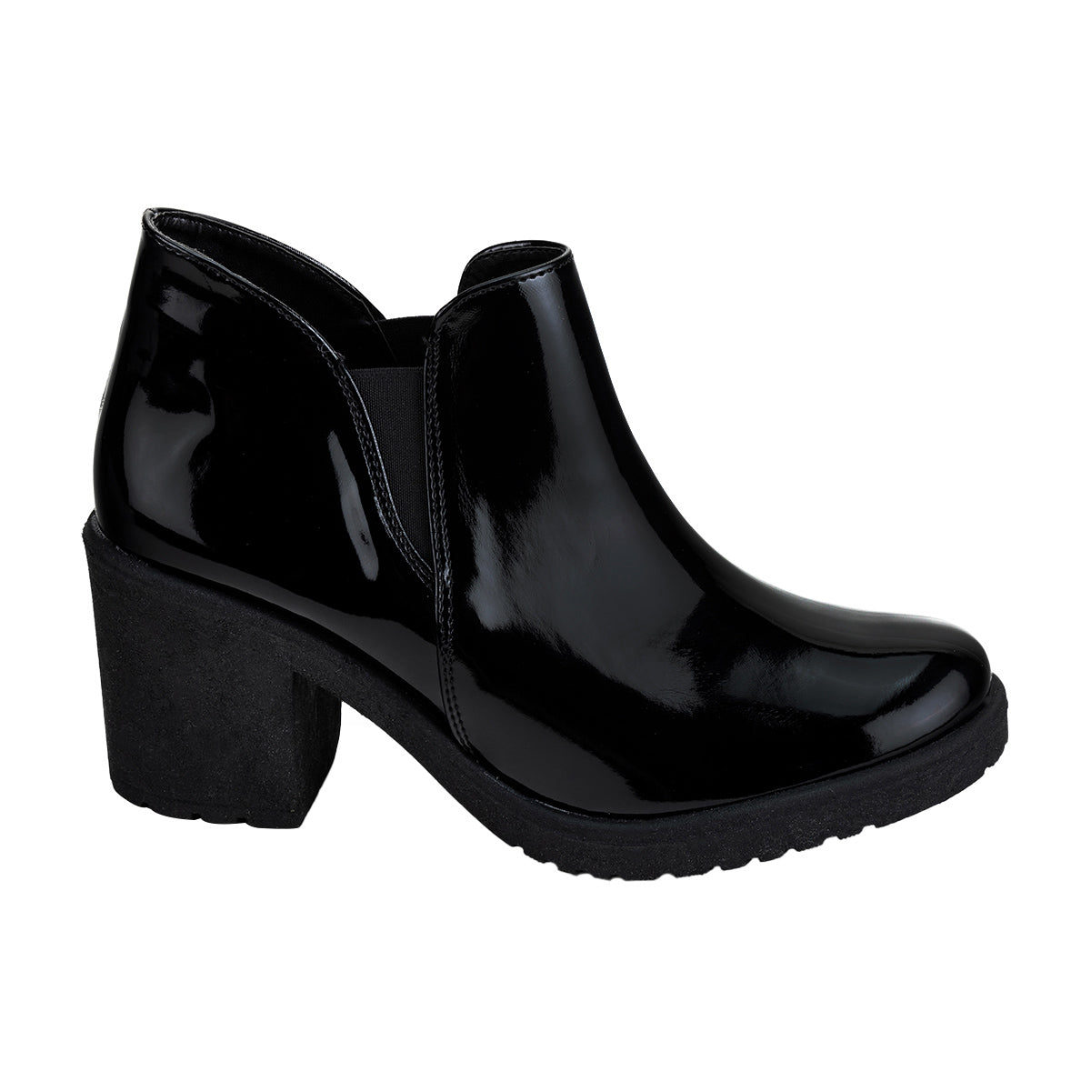 Botín Casual Charol Para Mujer Caramel 04533 - Tres Reyes Zapaterías - México