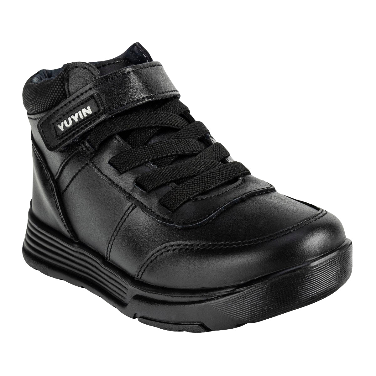 Botín Moda Negro Escolar Niño Yuyin 05609