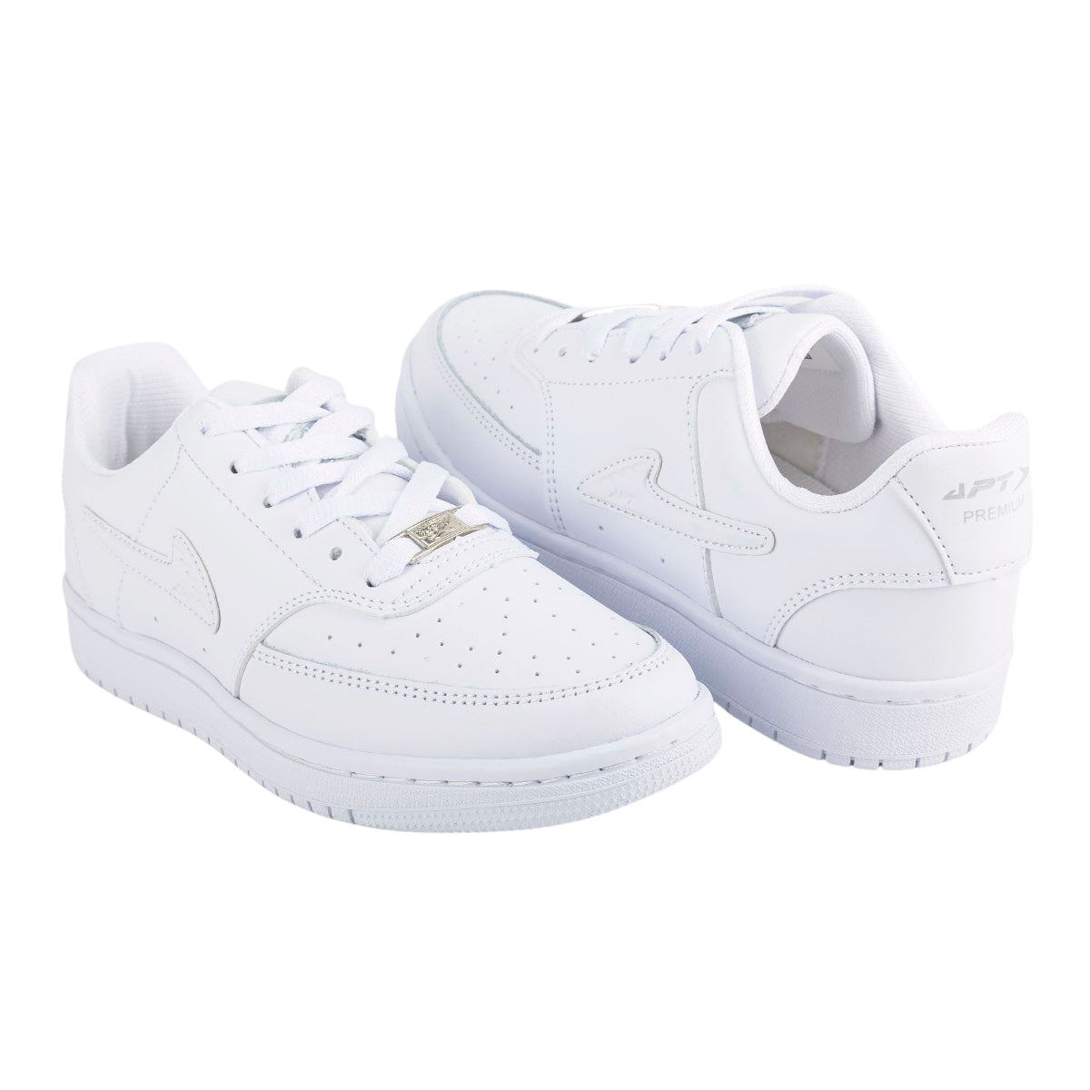 Tenis Blancos Escolar Casuales Joven Apt 05896