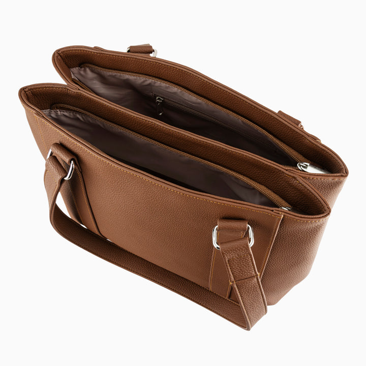 Bolsa color café de la marca Roger