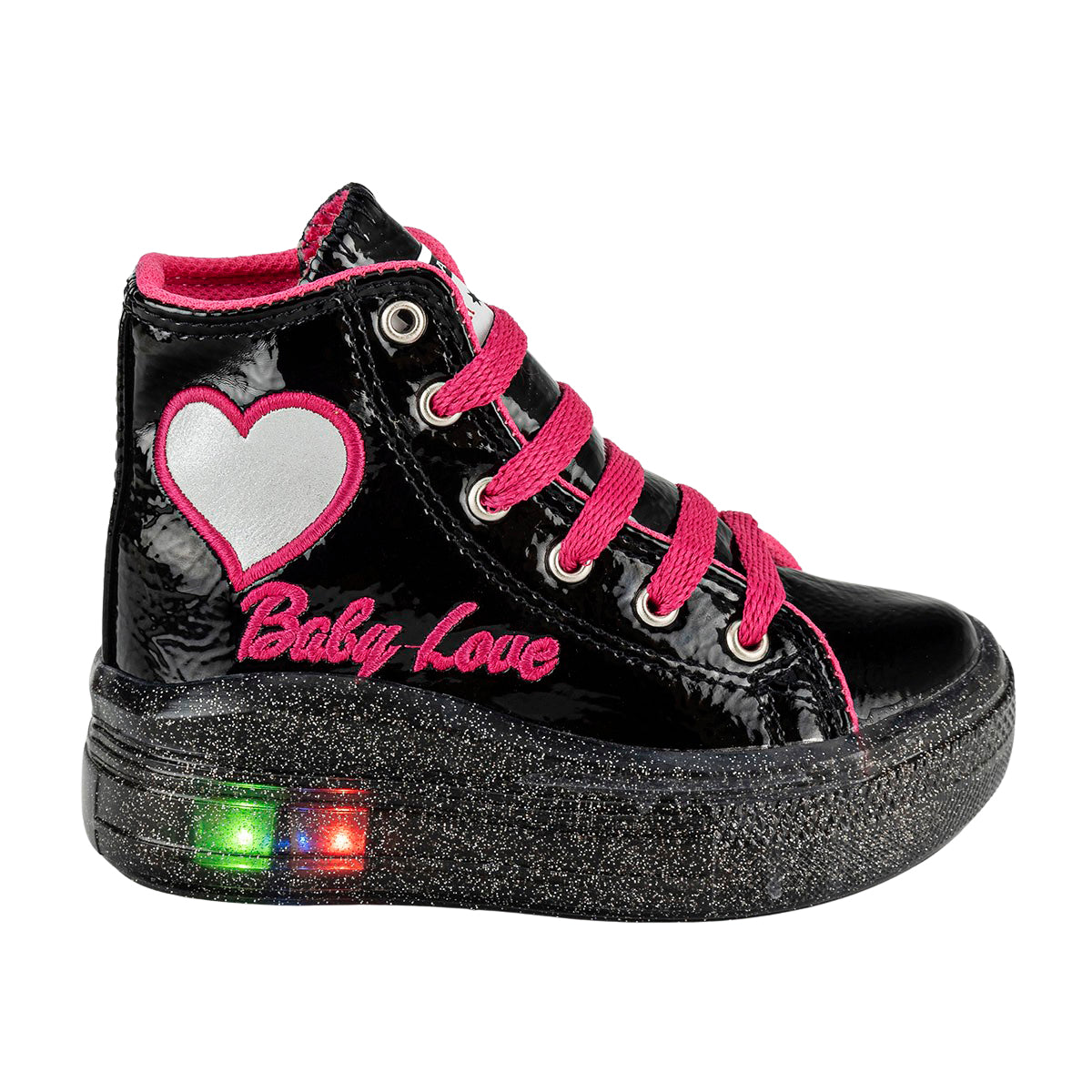 Tenis Botín Modernos Corazón Luz Led Niña Scape 05614