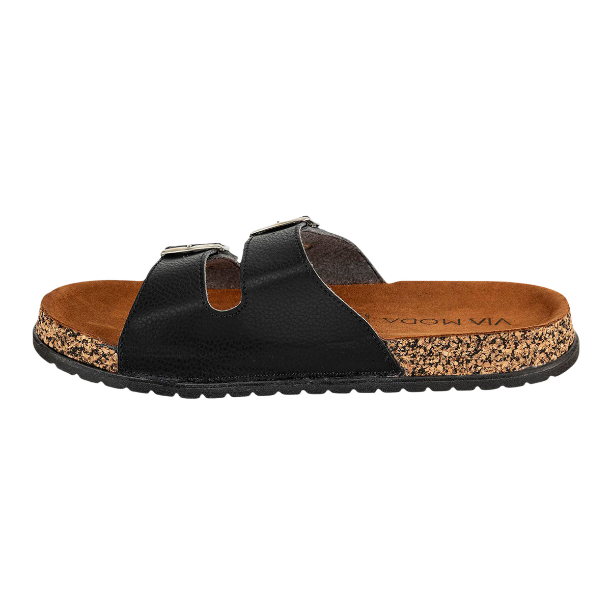 Sandalia Casual Dama Hebillas Corcho Via Moda 02827