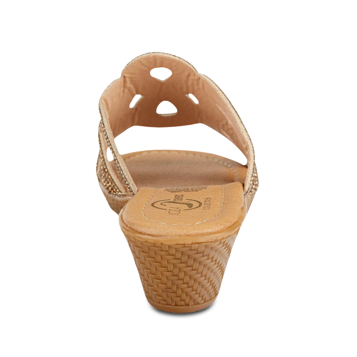 Sandalia Cómoda Oro Rosado Dama Joza 05407